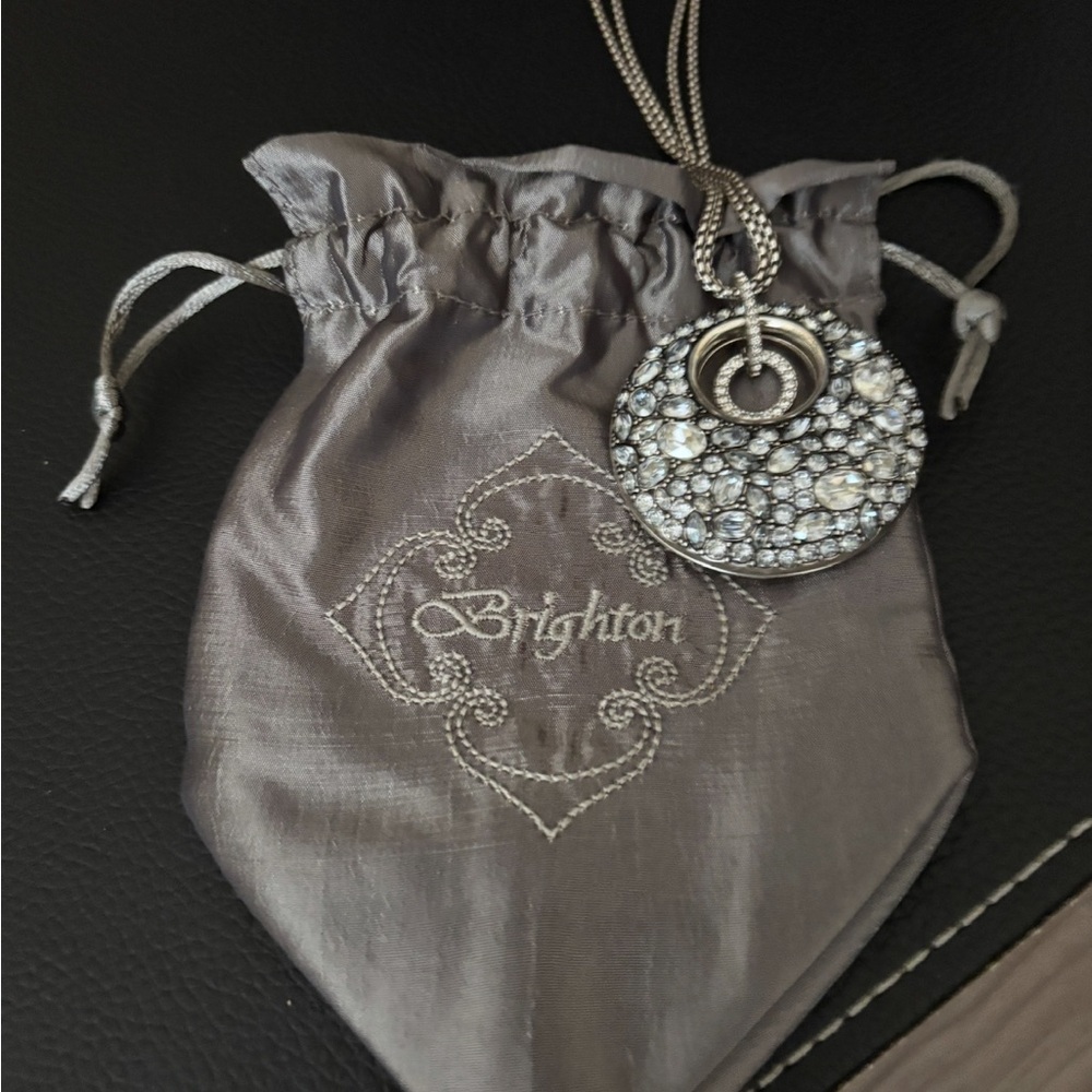 Brighton Silver and Gray Pendant Necklace